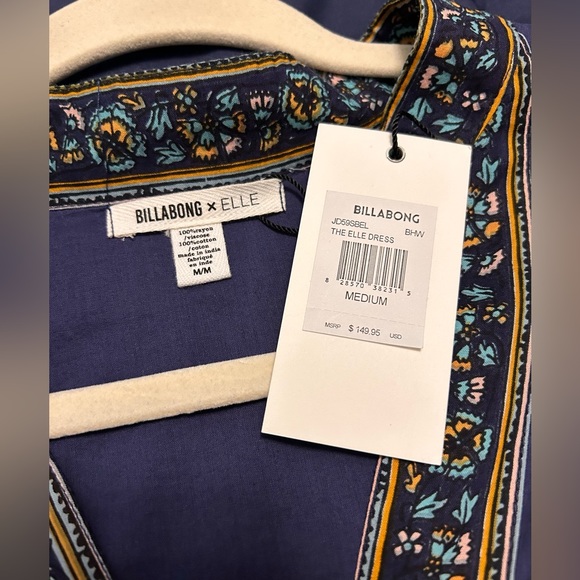 *RARE* NWT Billabong x Elle Ferguson Boho Maxi Dress - Picture 8 of 11